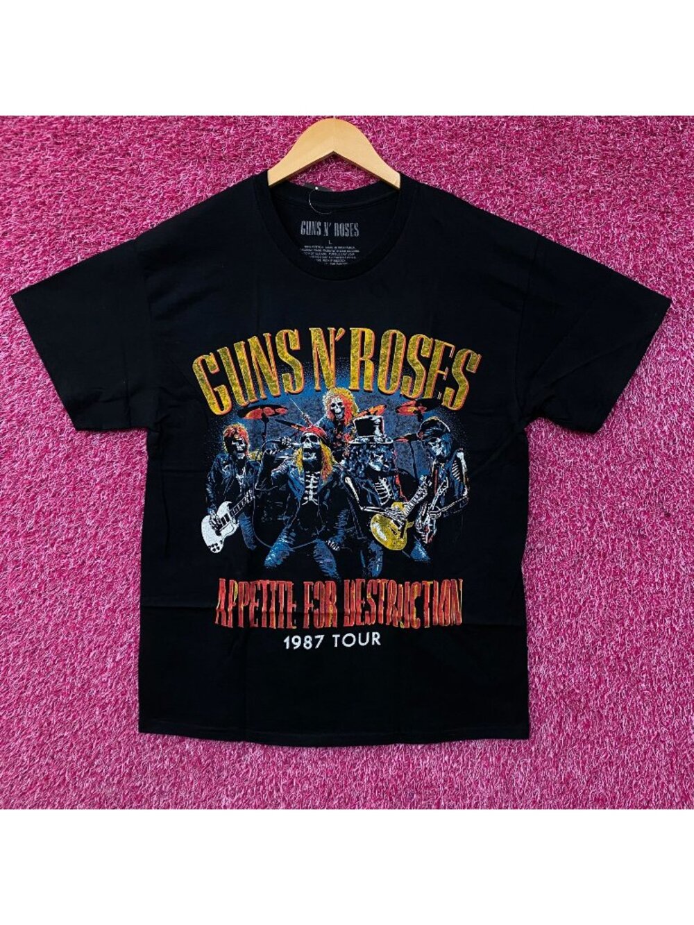 Guns N' Roses "Appetite for Destruction" 1987 Tour T-Shirt Large